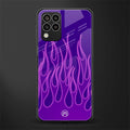 y2k magenta flames back phone cover | glass case for samsung galaxy m33 5g