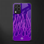 y2k magenta flames back phone cover | glass case for samsung galaxy m33 5g