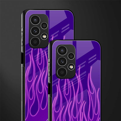 y2k magenta flames back phone cover | glass case for samsung galaxy a13 4g