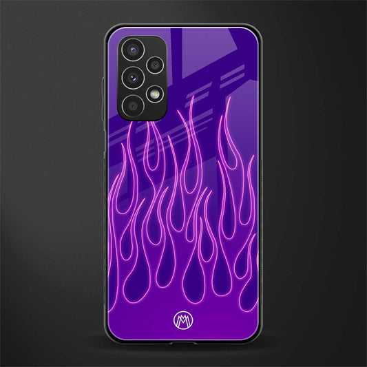 y2k magenta flames back phone cover | glass case for samsung galaxy a13 4g