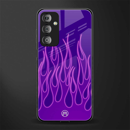 y2k magenta flames back phone cover | glass case for samsung galaxy f23 5g