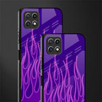 y2k magenta flames back phone cover | glass case for samsung galaxy f42