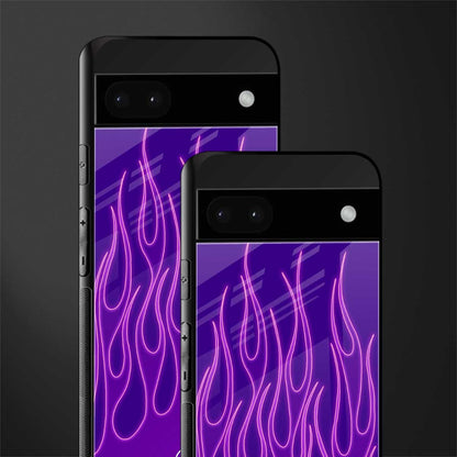 y2k magenta flames back phone cover | glass case for google pixel 6a