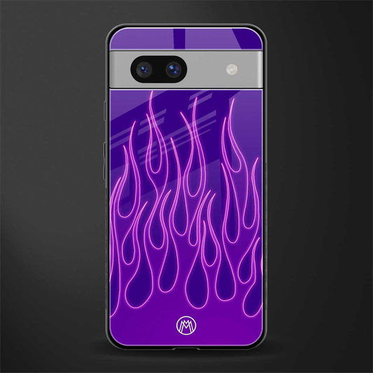 y2k magenta flames back phone cover | glass case for Google Pixel 7A