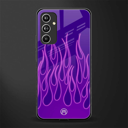 y2k magenta flames back phone cover | glass case for samsung galaxy a54 5g