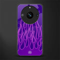 y2k magenta flames back phone cover | glass case for realme 11 pro 5g