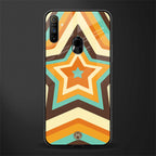 y2k orange brown stars glass case for realme narzo 10a image
