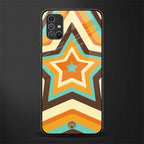 y2k orange brown stars glass case for samsung galaxy m51 image