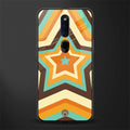 y2k orange brown stars glass case for oppo f11 pro image
