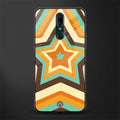 y2k orange brown stars glass case for oppo f11 image