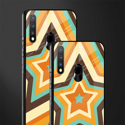 y2k orange brown stars glass case for vivo y19 image-2