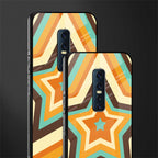 y2k orange brown stars glass case for vivo v17 pro image-2