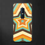 y2k orange brown stars glass case for vivo v17 pro image