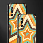 y2k orange brown stars glass case for vivo v15 pro image-2