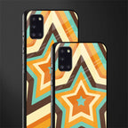 y2k orange brown stars glass case for samsung galaxy a31 image-2