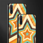 y2k orange brown stars glass case for samsung galaxy note 10 image-2