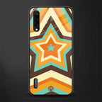y2k orange brown stars glass case for mi a3 redmi a3 image