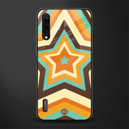 y2k orange brown stars glass case for mi a3 redmi a3 image