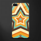 y2k orange brown stars glass case for realme c1 image