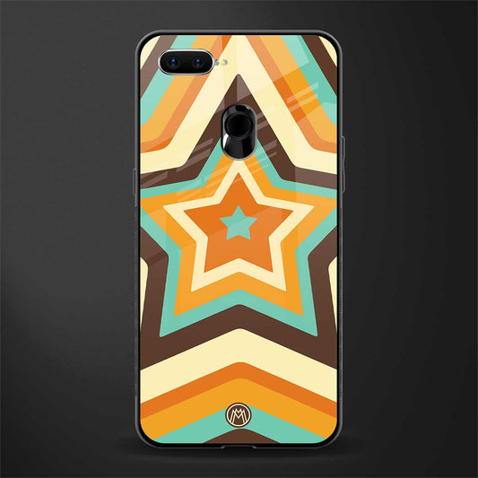 y2k orange brown stars glass case for realme 2 pro image