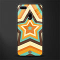 y2k orange brown stars glass case for oppo a7 image