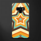 y2k orange brown stars glass case for samsung galaxy note 9 image