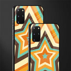 y2k orange brown stars glass case for samsung galaxy s20 plus image-2