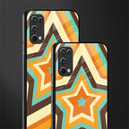 y2k orange brown stars glass case for realme 7 pro image-2