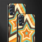 y2k orange brown stars glass case for oppo reno 5 pro image-2