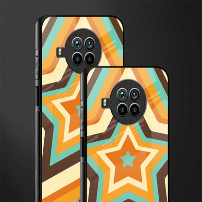 y2k orange brown stars glass case for mi 10i image-2