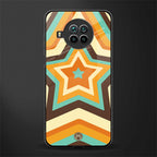 y2k orange brown stars glass case for mi 10i image