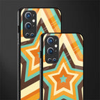 y2k orange brown stars glass case for oneplus 9 pro image-2
