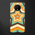 y2k orange brown stars glass case for oneplus 7t image