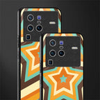 y2k orange brown stars glass case for vivo x80 pro 5g image-2
