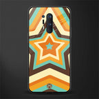 y2k orange brown stars glass case for oneplus 8 pro image