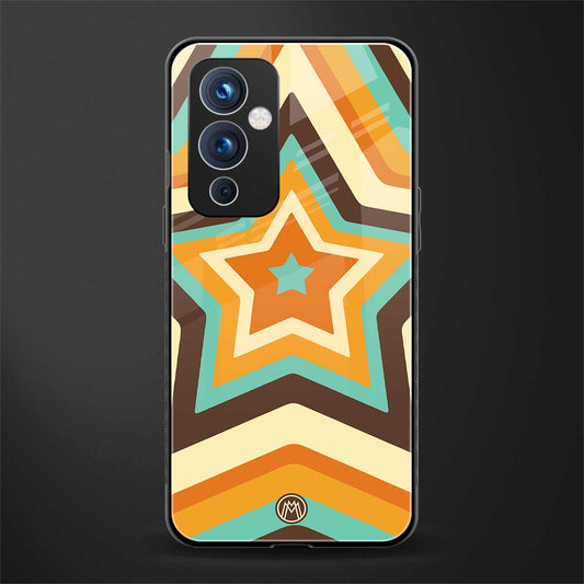 y2k orange brown stars back phone cover | glass case for oneplus 9