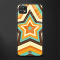 y2k orange brown stars back phone cover | glass case for samsung galaxy f42