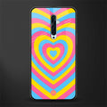 y2k pink blue hearts aesthetic glass case for oppo reno 2f image