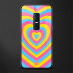 y2k pink blue hearts aesthetic glass case for vivo v17 pro image