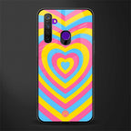 y2k pink blue hearts aesthetic glass case for realme 5i image