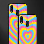 y2k pink blue hearts aesthetic glass case for samsung galaxy m10s image-2