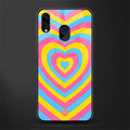 y2k pink blue hearts aesthetic glass case for samsung galaxy m10s image