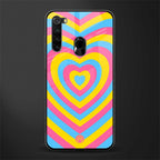 y2k pink blue hearts aesthetic glass case for redmi note 8 image