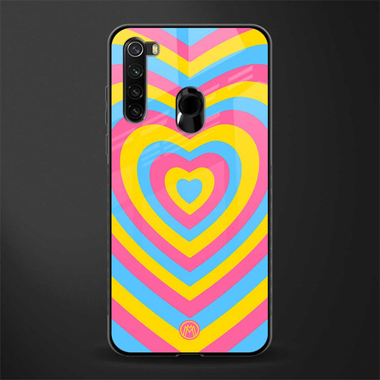 y2k pink blue hearts aesthetic glass case for redmi note 8 image
