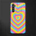 y2k pink blue hearts aesthetic glass case for realme 6i image