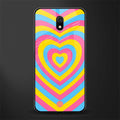 y2k pink blue hearts aesthetic glass case for redmi 8a image