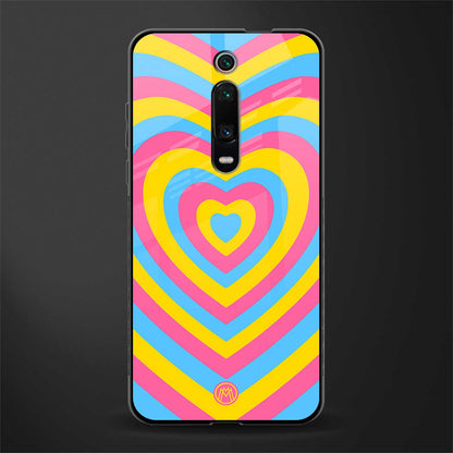 y2k pink blue hearts aesthetic glass case for redmi k20 image