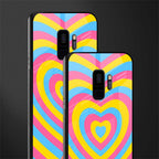 y2k pink blue hearts aesthetic glass case for samsung galaxy s9 image-2