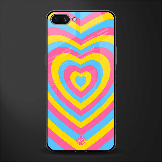 y2k pink blue hearts aesthetic glass case for realme c1 image