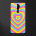 y2k pink blue hearts aesthetic glass case for oppo a9 2020 image